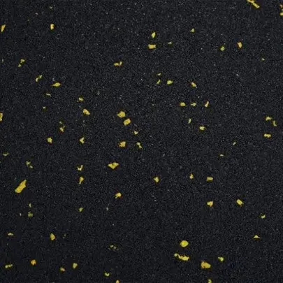 Rubber Gym Flooring 15mm Yellow Speckles