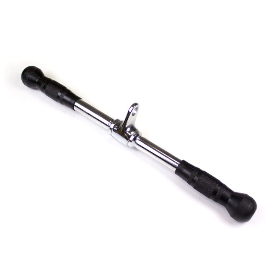 Straight Bar Cable Attachment With Rubber Grips